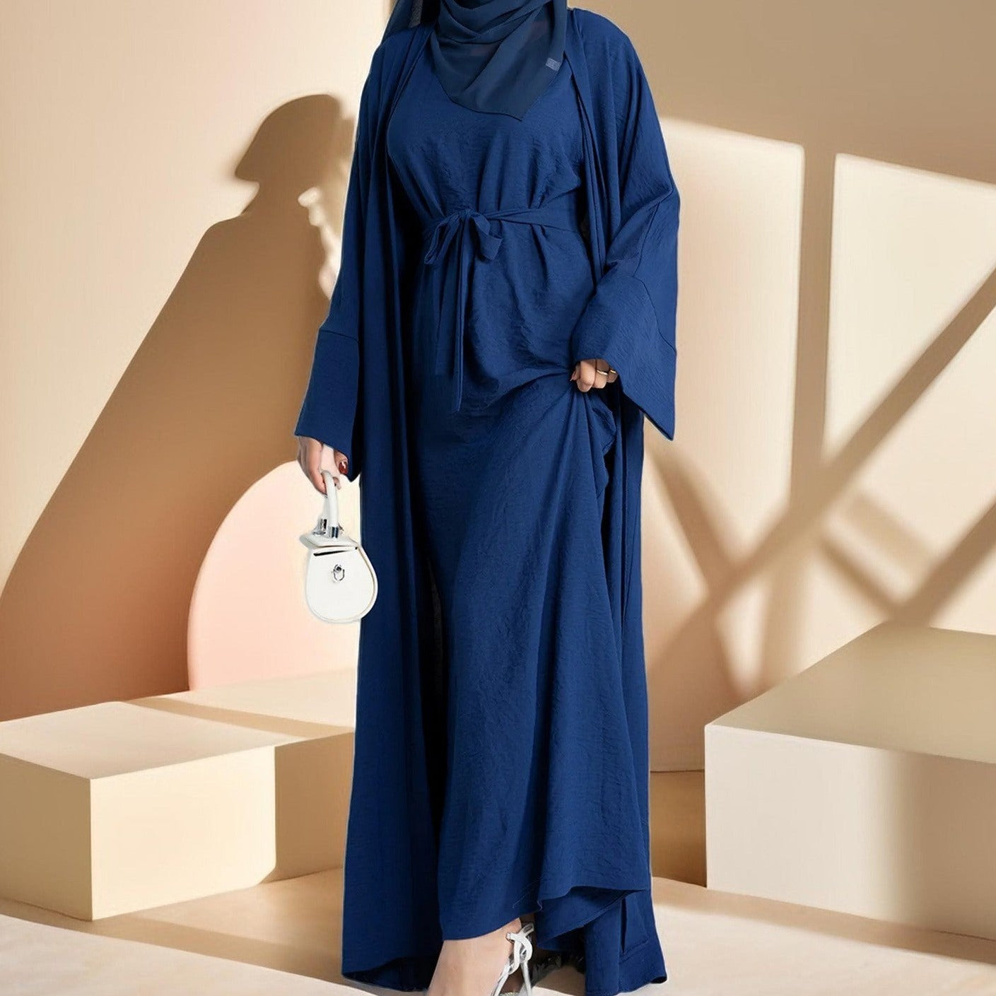 2 Piece Crepe Abaya Set - Try Modest Limited 