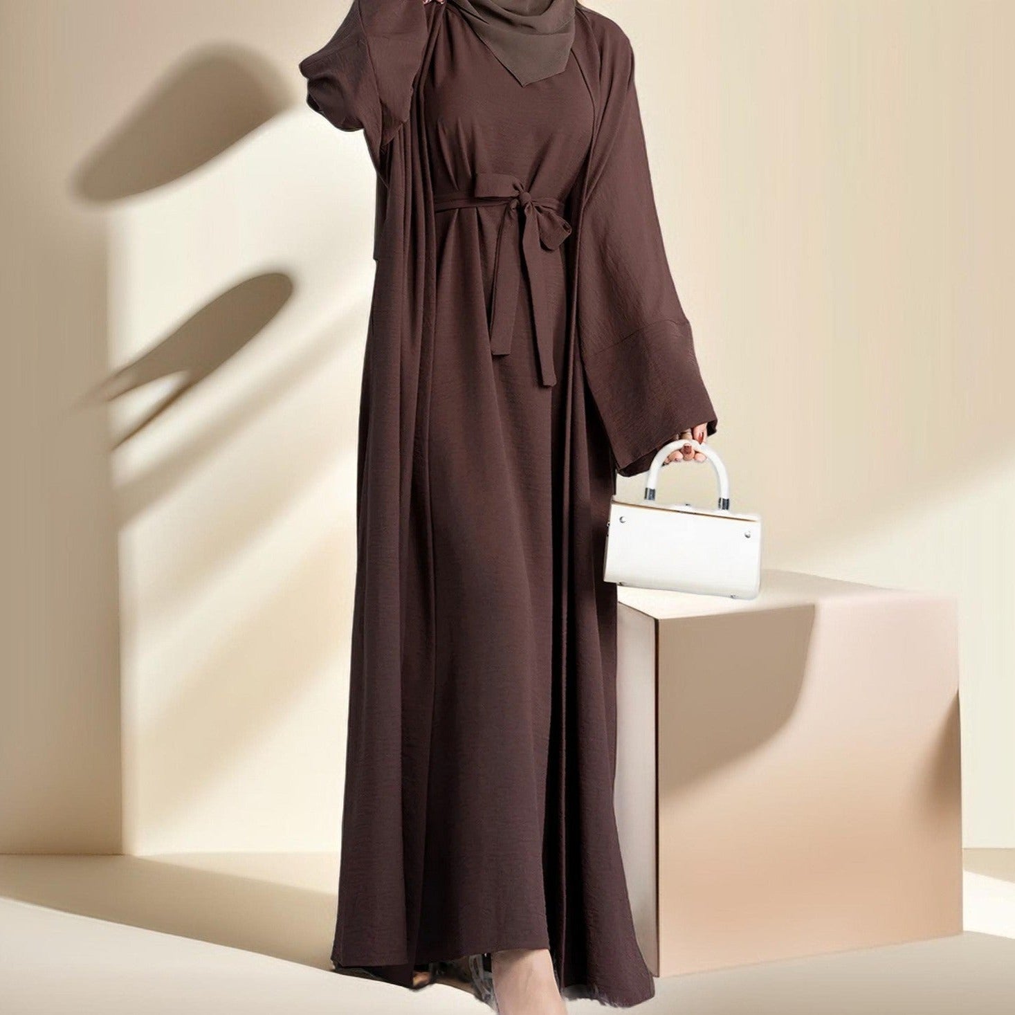 2 Piece Crepe Abaya Set - Try Modest Limited 