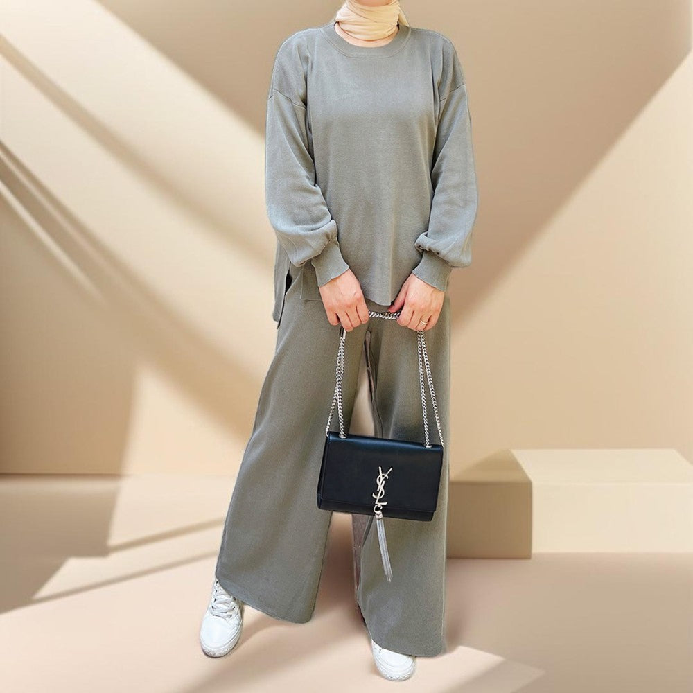 2-Piece Knitted Sweater Set - Try Modest Limited