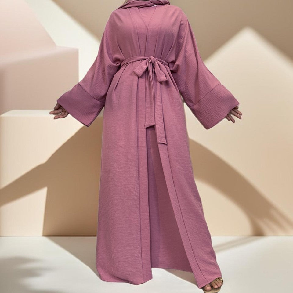 2 piece robe with belt - Try Modest Limited