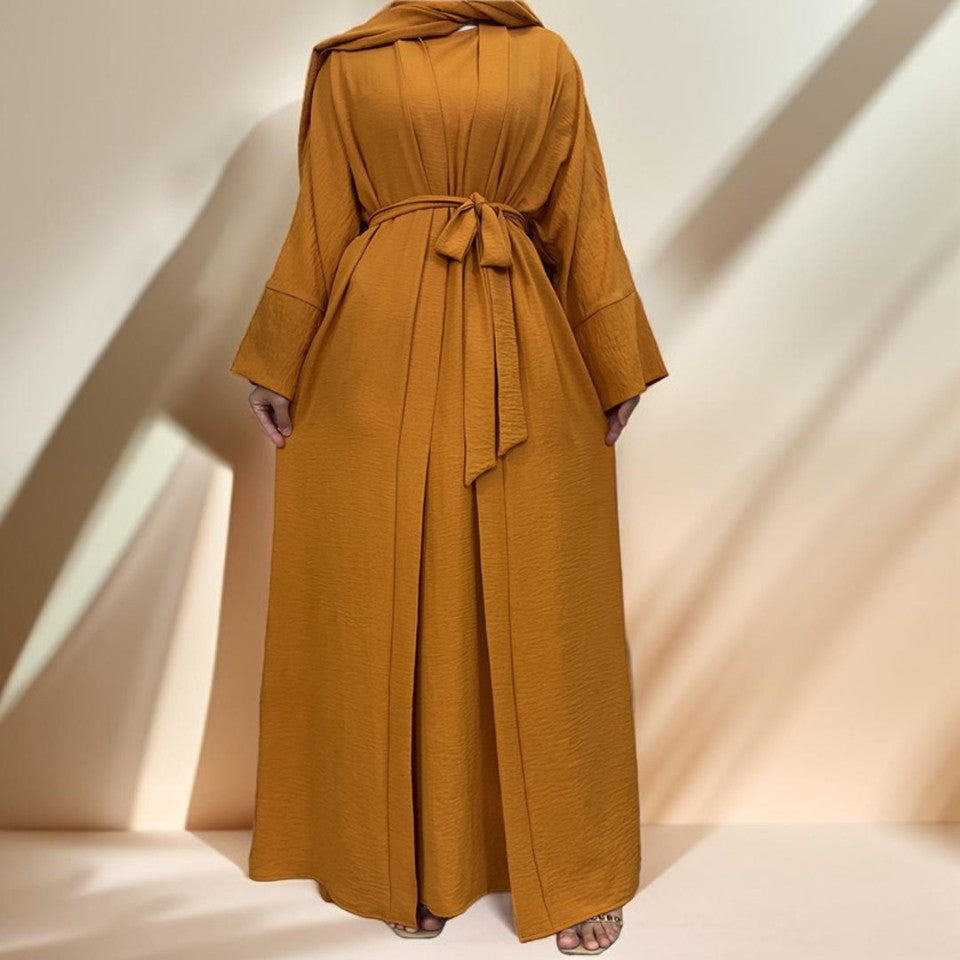 2 piece robe with belt - Try Modest Limited