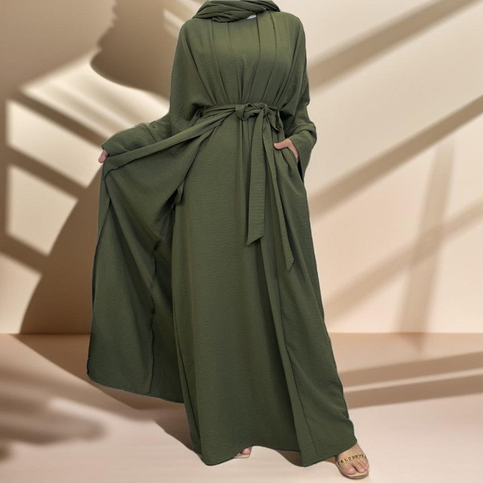 2 piece robe with belt - Try Modest Limited