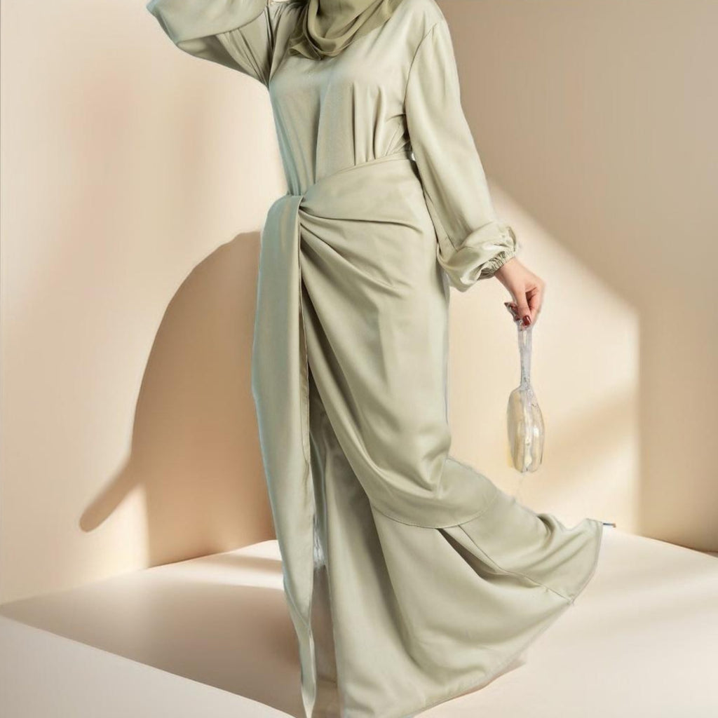 2 piece under abaya evening dress - Try Modest Limited