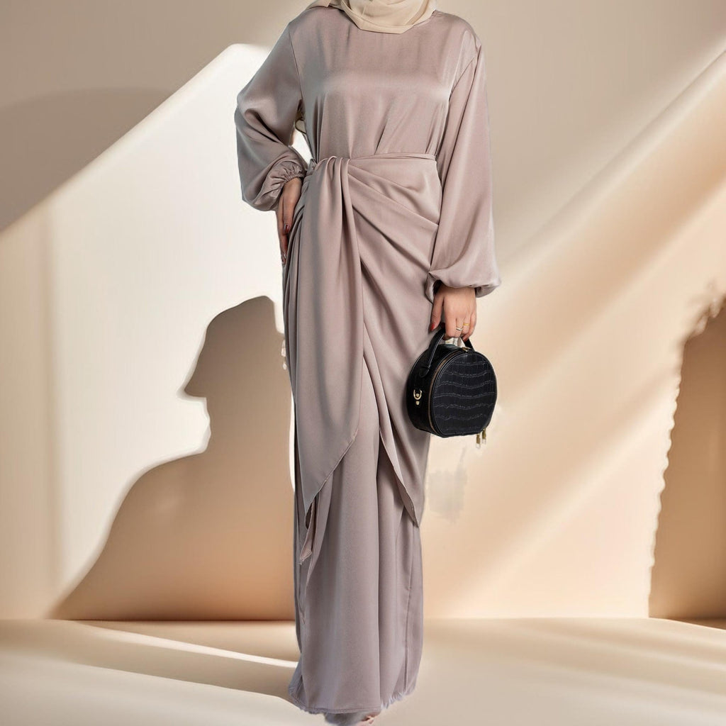 2 piece under abaya evening dress - Try Modest Limited