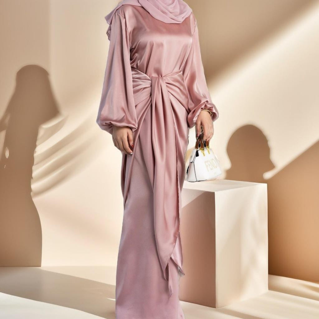 2 piece under abaya evening dress - Try Modest Limited