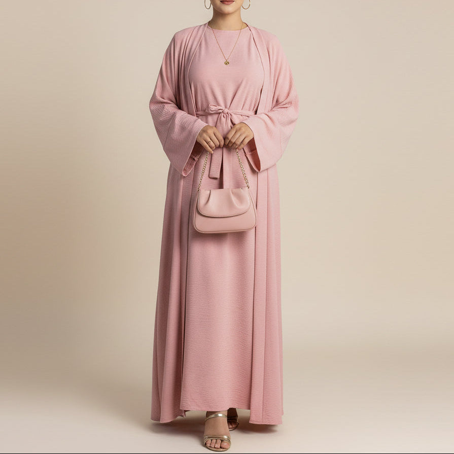 Set Abaya 2 Pezzo Crepe