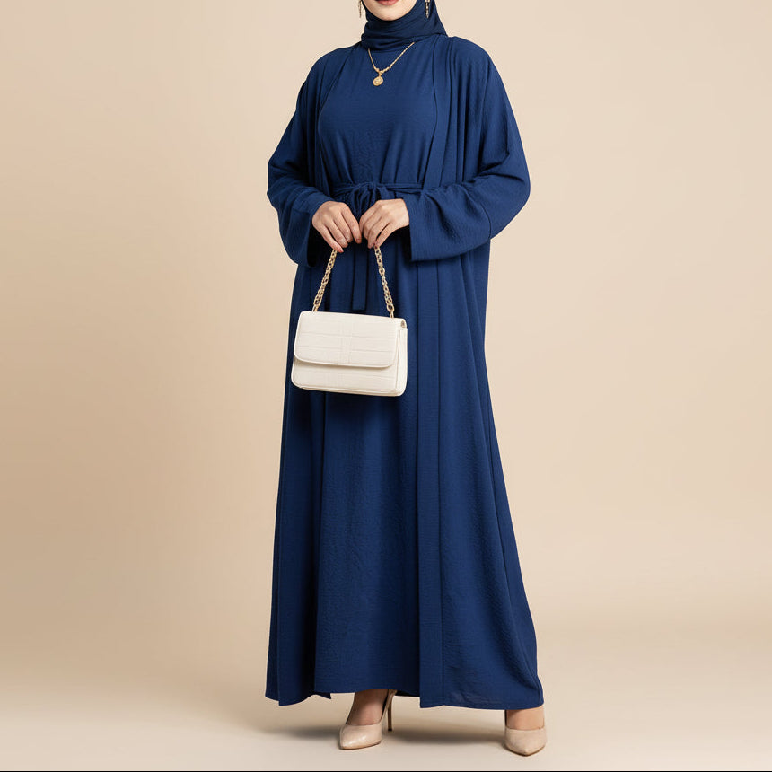 Set Abaya 2 Pezzo Crepe