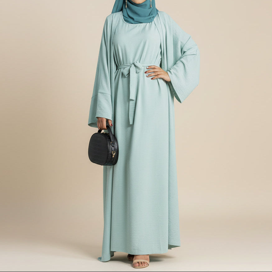 Set Abaya 2 Pezzo Crepe