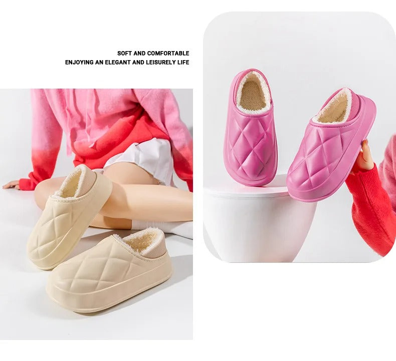 Thickened waterproof warm cotton slippers - Try Modest Limited 