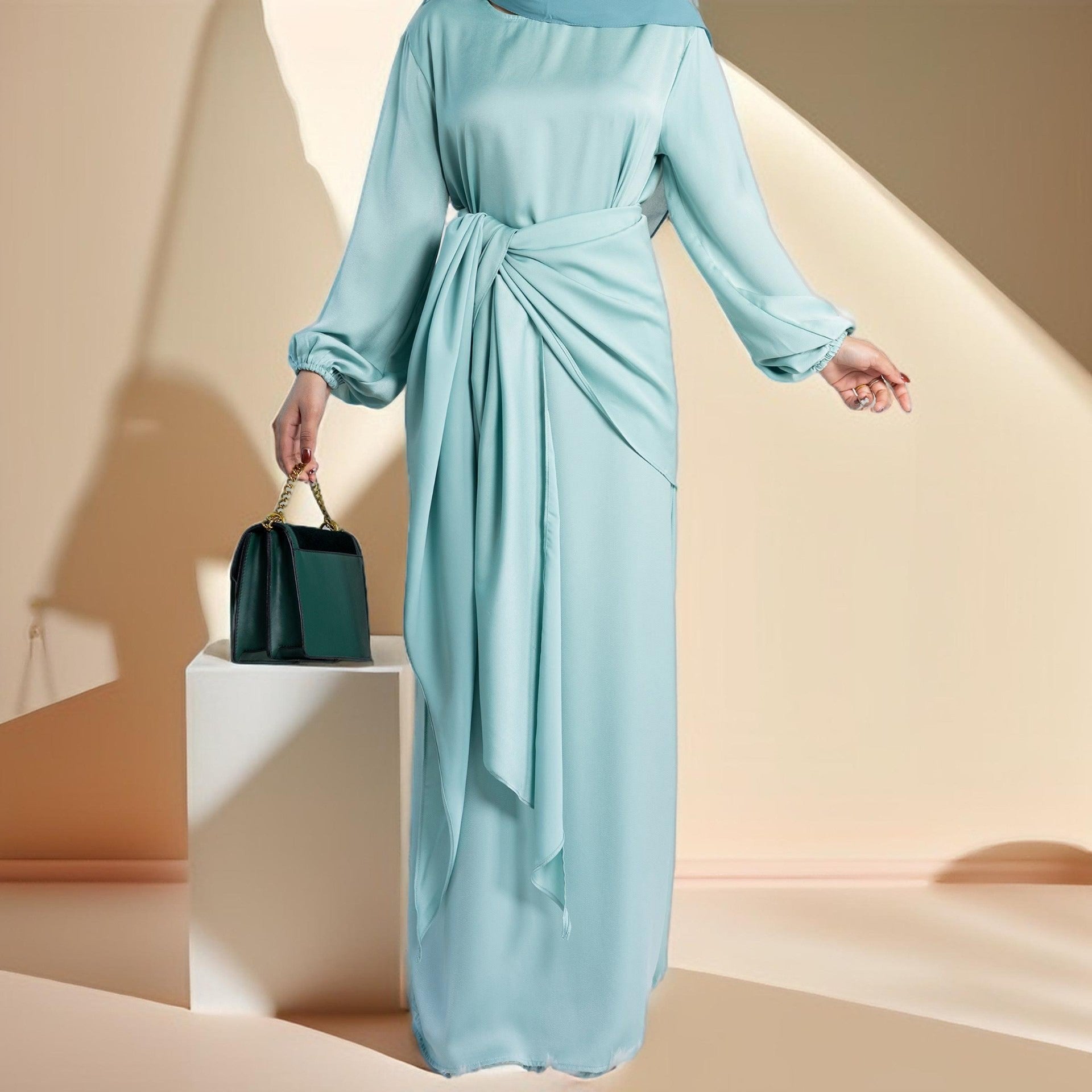 2 piece under abaya evening dress - Try Modest Limited 