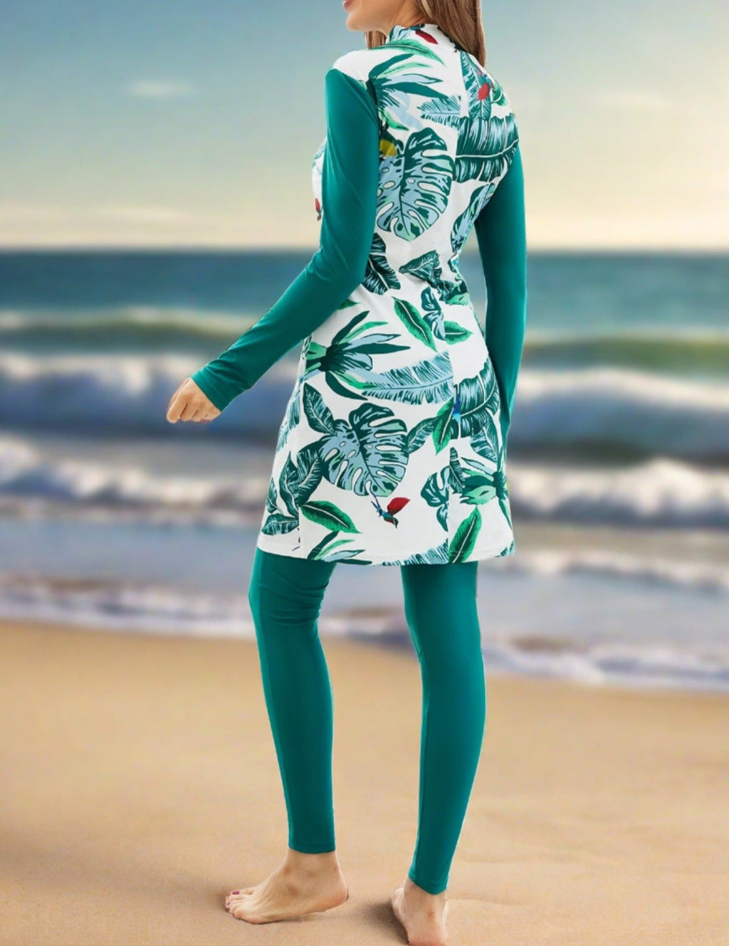 3 PC Full Coverage Swimsuit Ensemble - Try Modest Limited