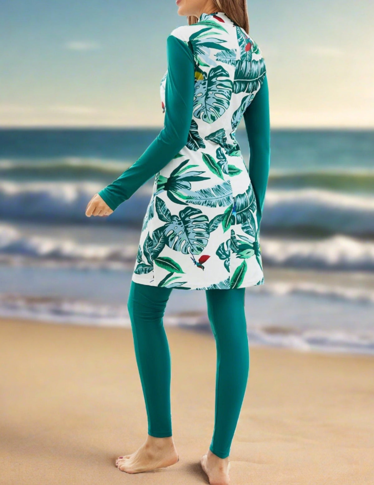 3 PC Full Coverage Swimsuit Ensemble - Try Modest Limited