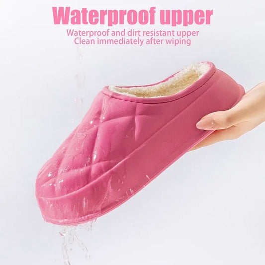 Thickened waterproof warm cotton slippers - Try Modest Limited 