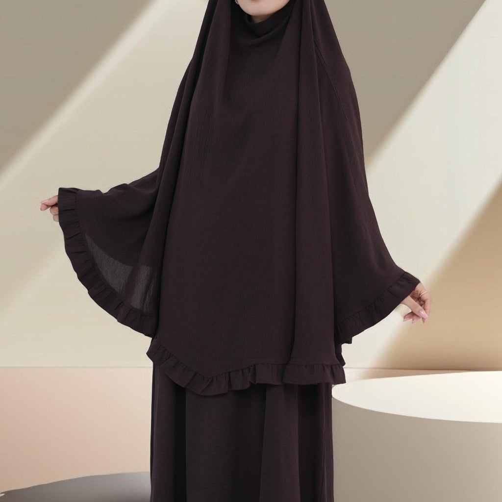 Aaliyah 2 PC Abaya & Khimar set for Prayers & Umrah - Try Modest Limited