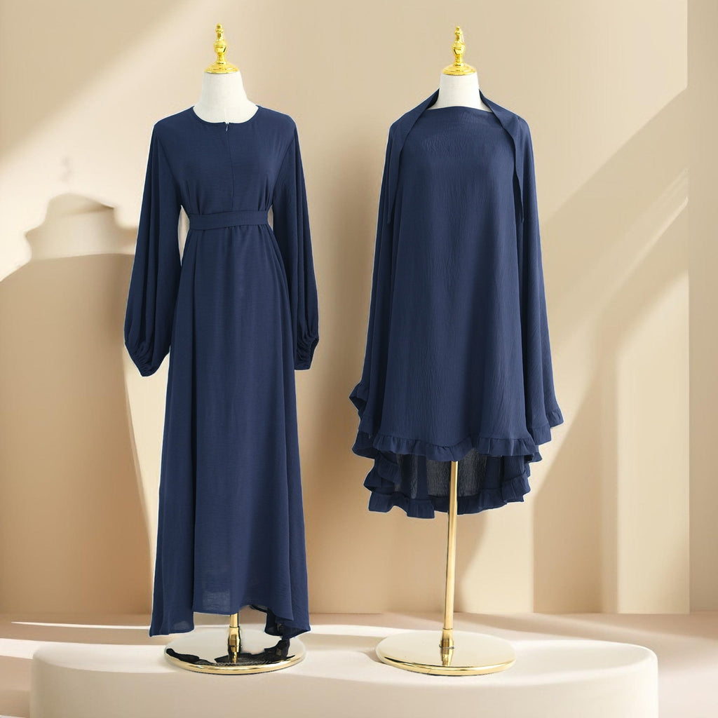 Aaliyah 2 PC Abaya & Khimar set for Prayers & Umrah - Try Modest Limited