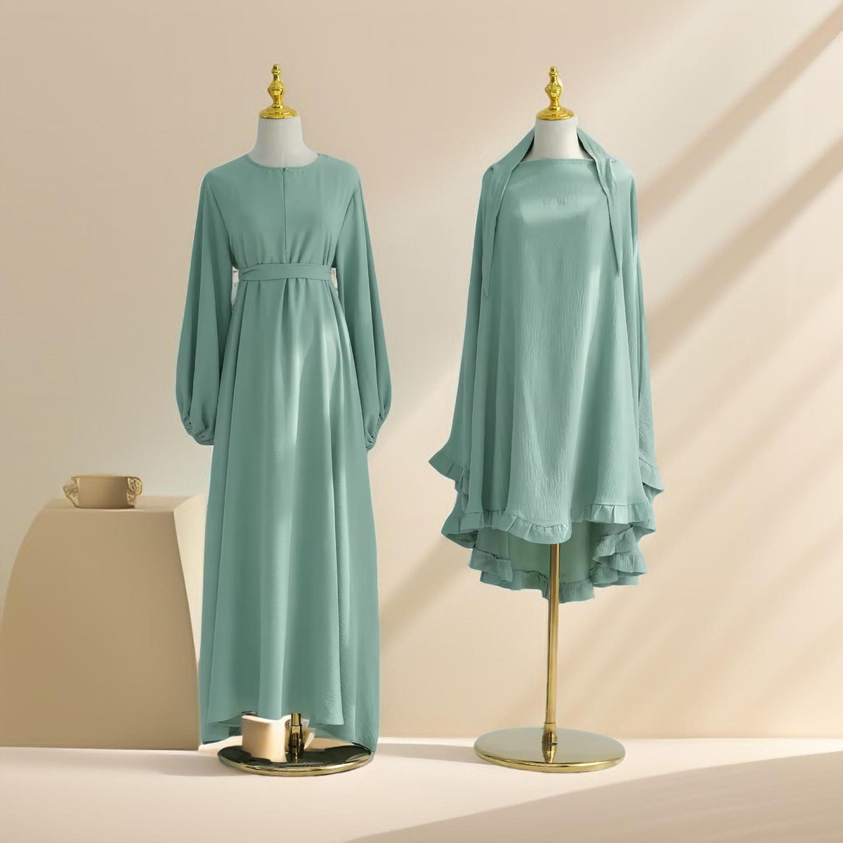 Aaliyah 2 PC Abaya & Khimar set for Prayers & Umrah - Try Modest Limited