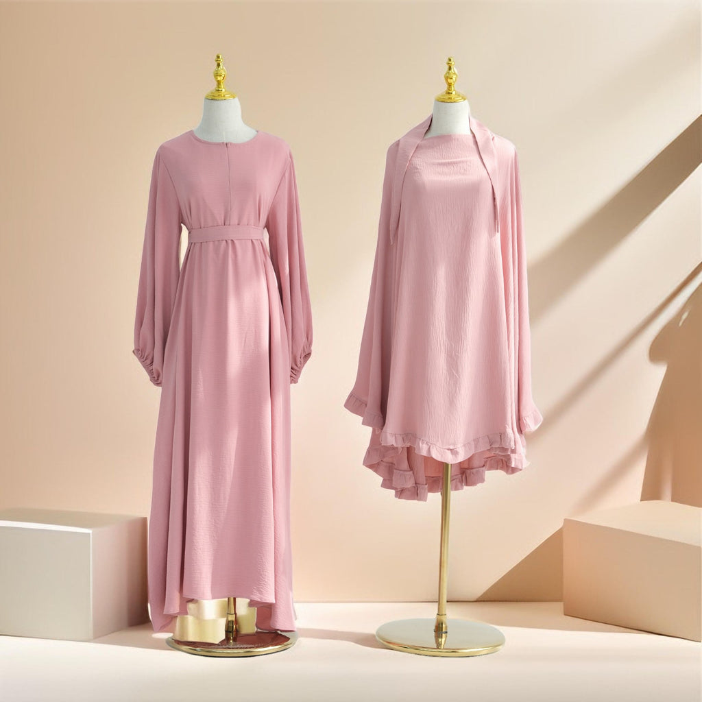 Aaliyah 2 PC Abaya & Khimar set for Prayers & Umrah - Try Modest Limited