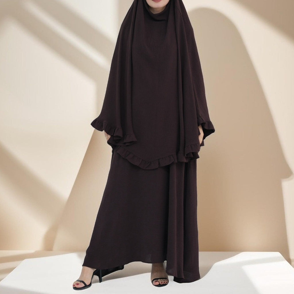 Aaliyah 2 PC Abaya & Khimar set for Prayers & Umrah - Try Modest Limited