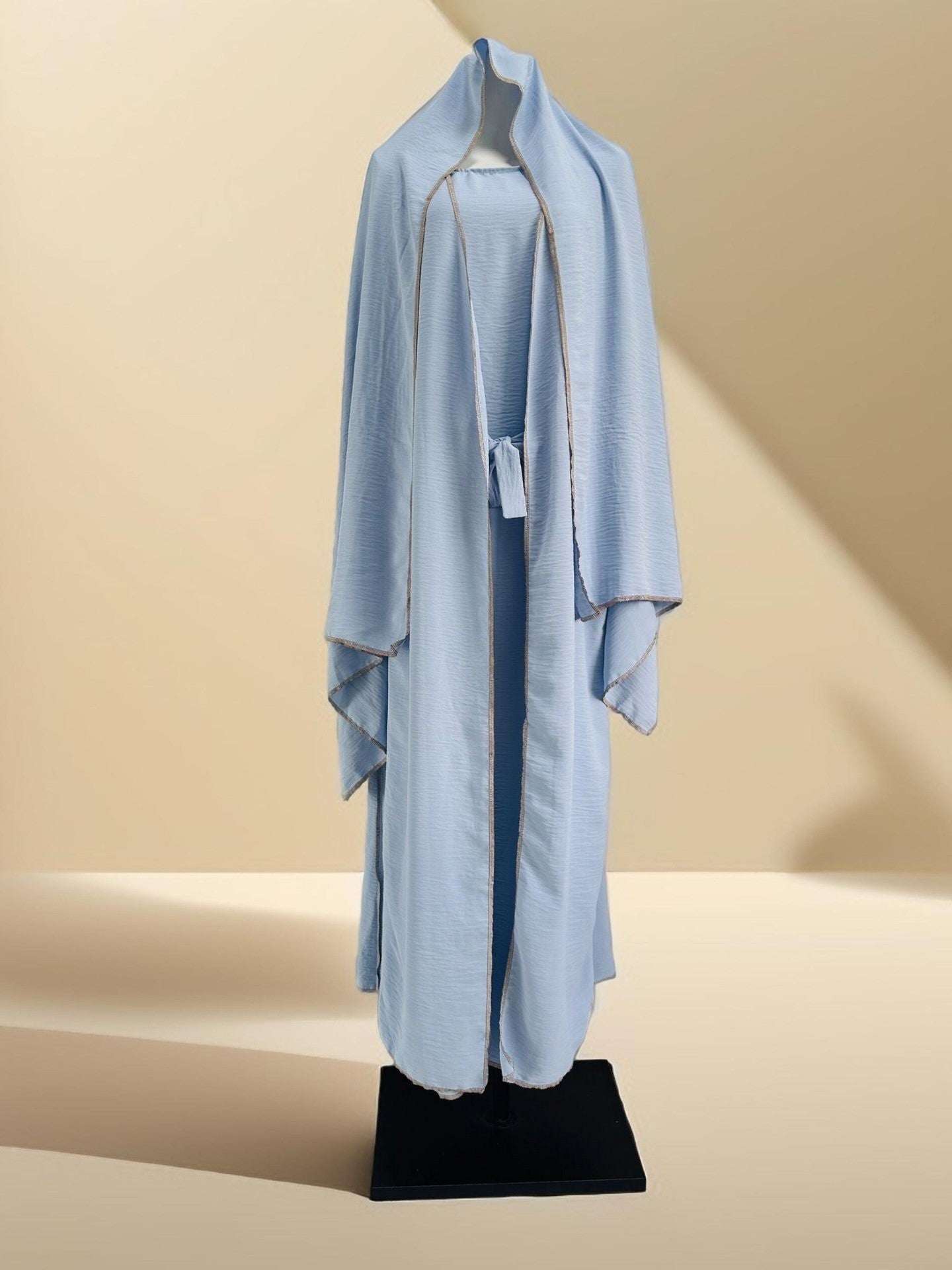 Abaya Cardigan With Inner Wear Dress - Try Modest Limited 