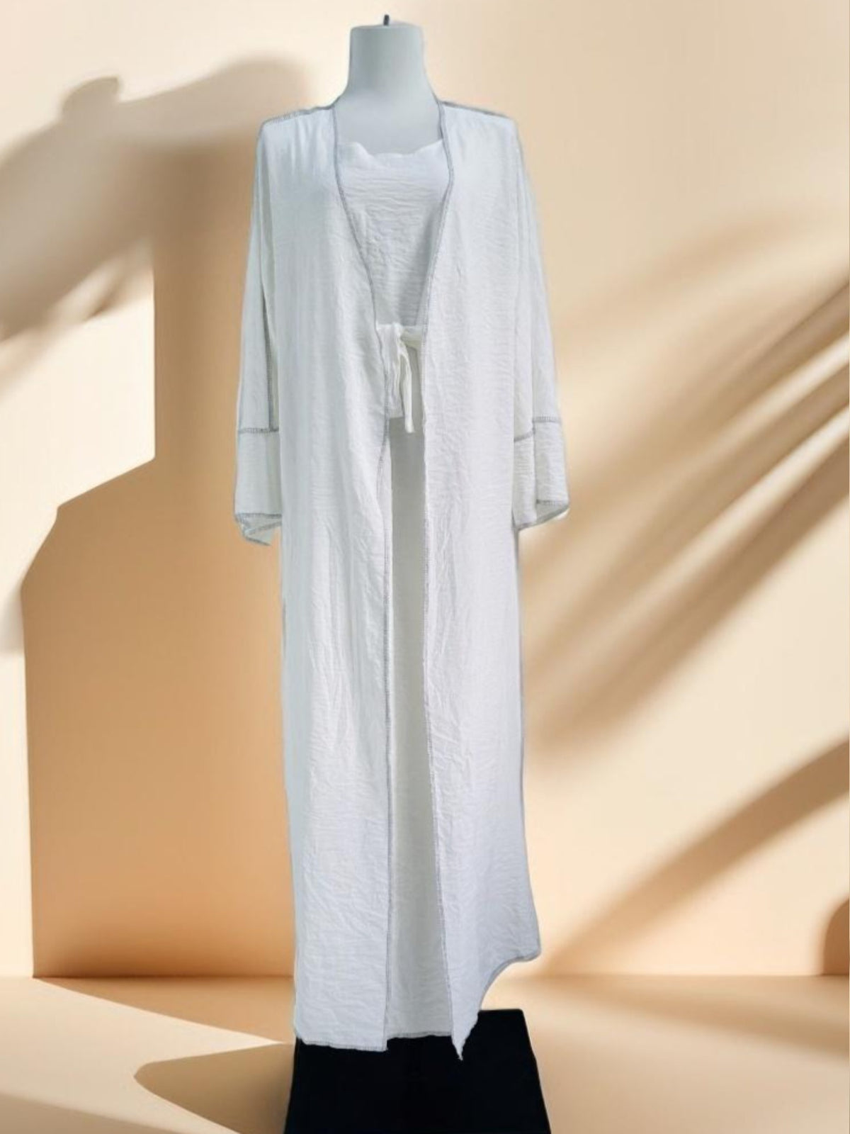 Abaya Cardigan With Inner Wear Dress - Try Modest Limited