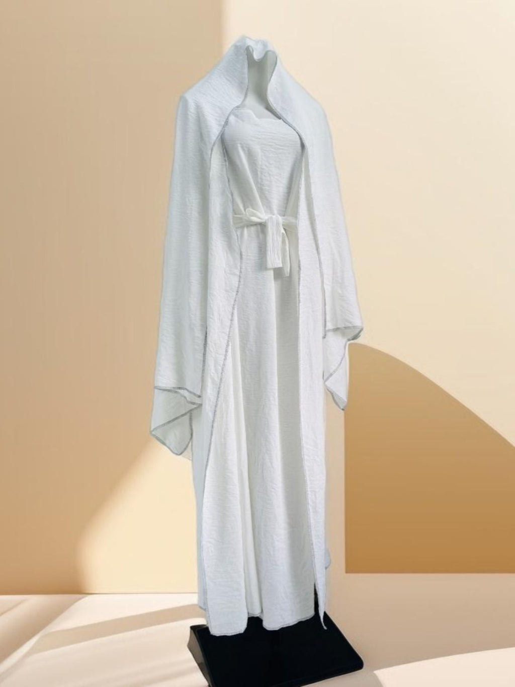 Abaya Cardigan With Inner Wear Dress - Try Modest Limited