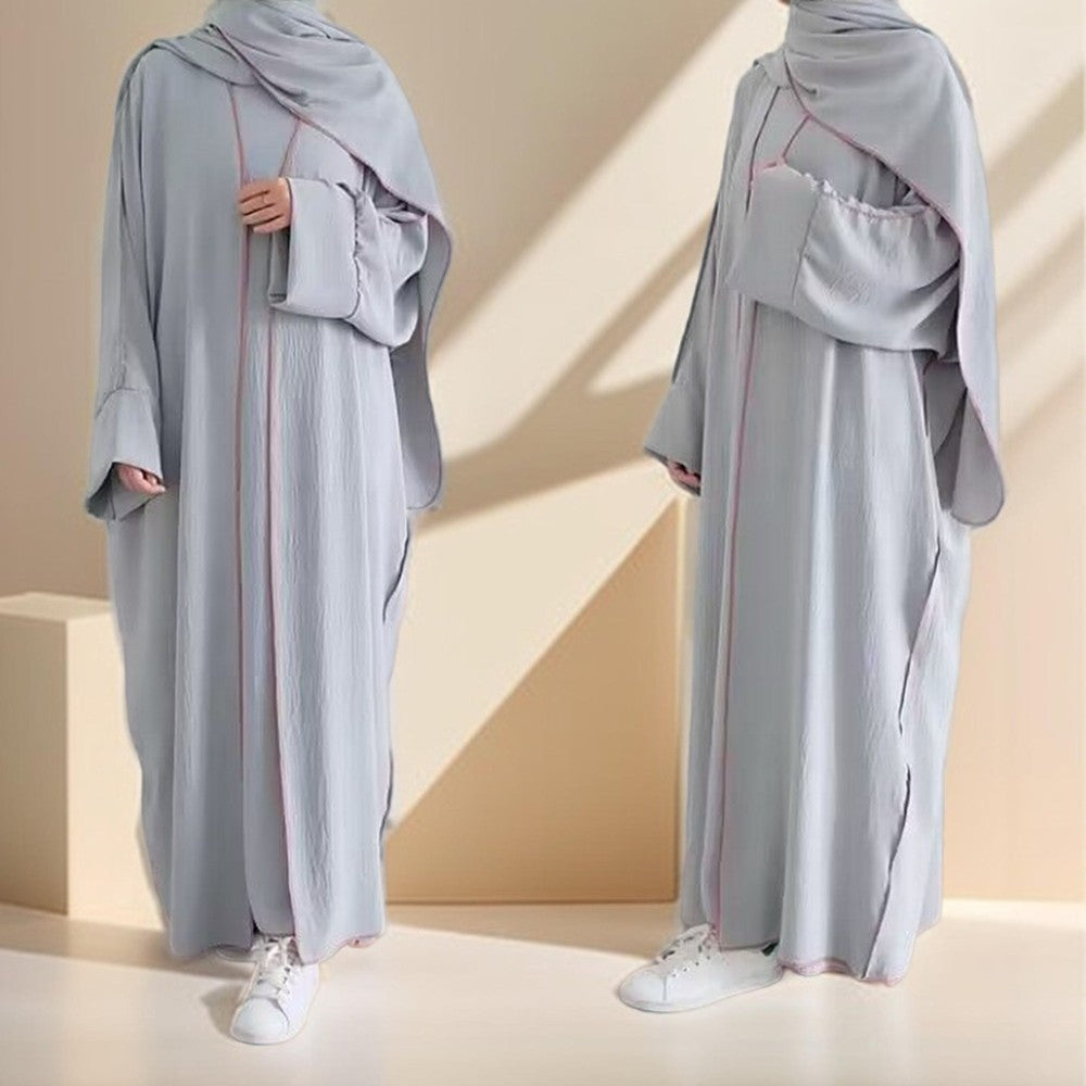 Abaya Cardigan With Inner Wear Dress - Try Modest Limited