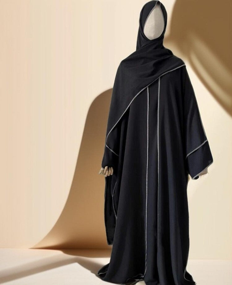 Abaya Cardigan With Inner Wear Dress - Try Modest Limited