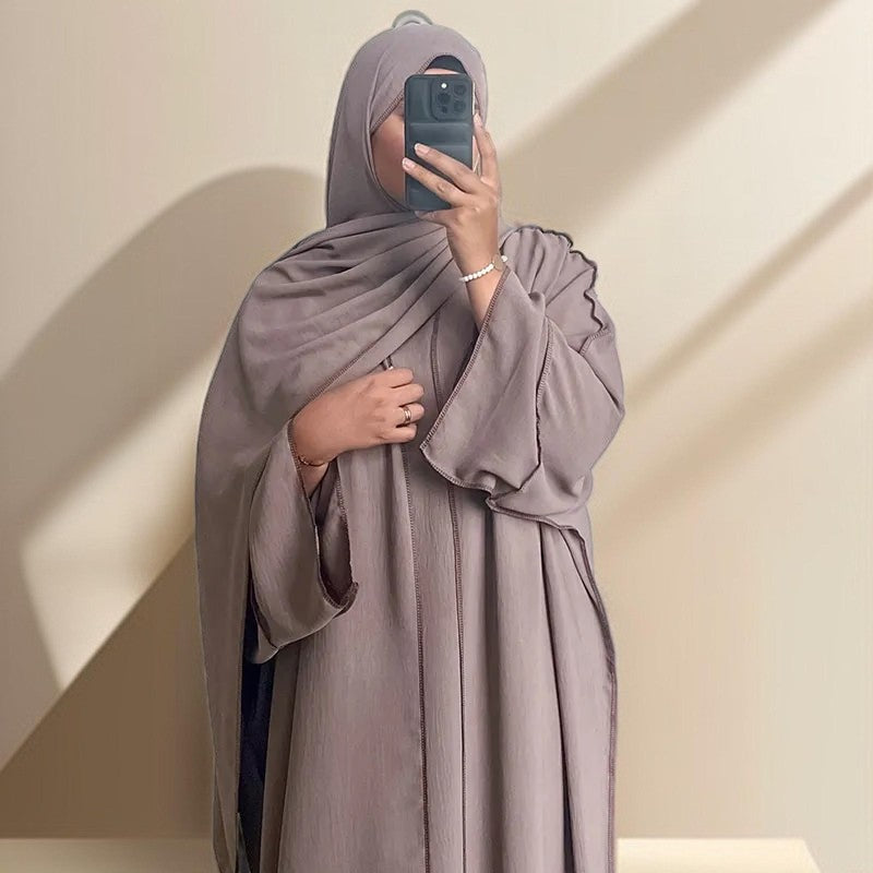 Abaya Cardigan With Inner Wear Dress - Try Modest Limited