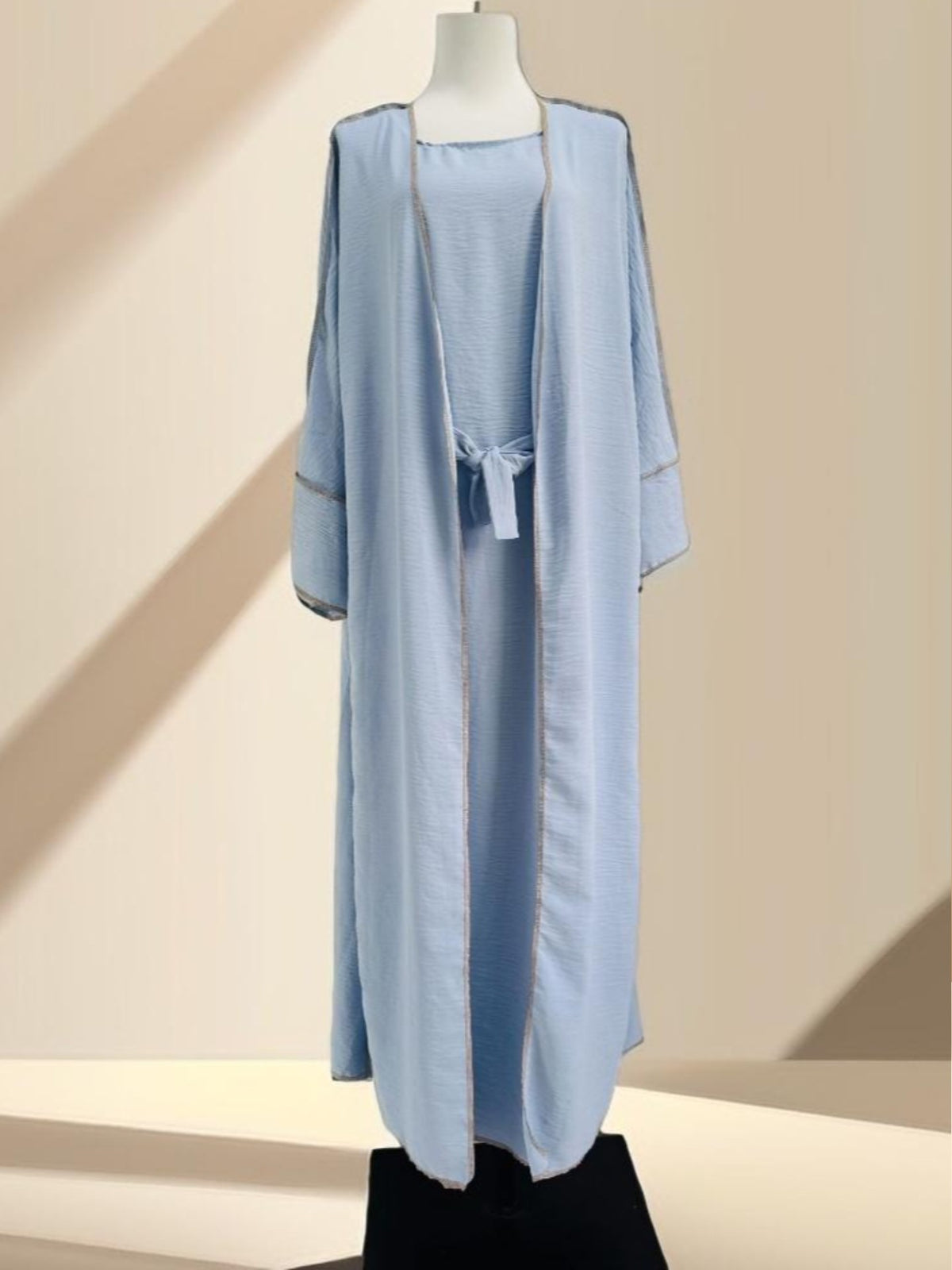 Abaya Cardigan With Inner Wear Dress - Try Modest Limited