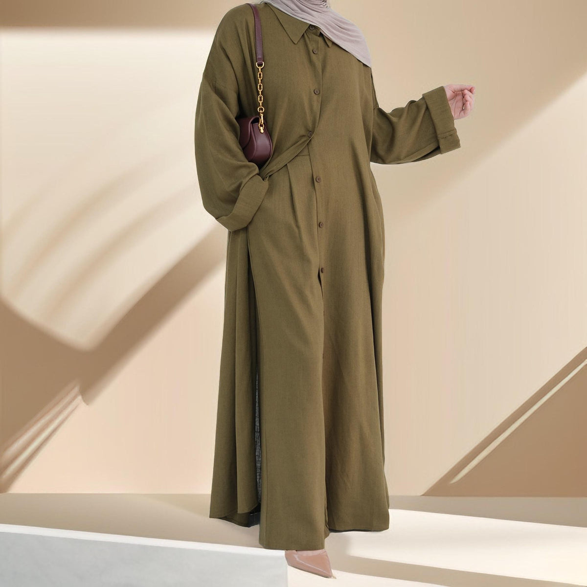 Afraa Everyday Elegance Abaya Pant Co-ord - Try Modest Limited