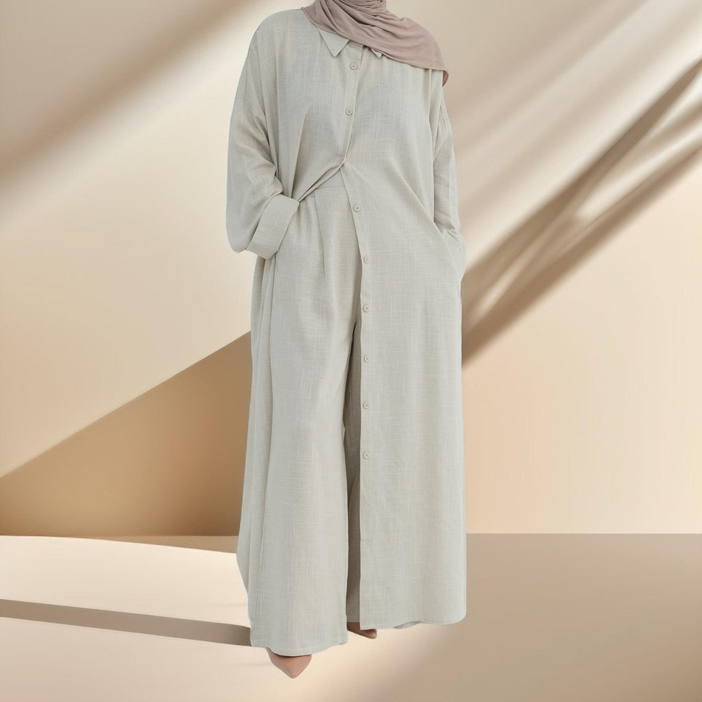 Afraa Everyday Elegance Abaya Pant Co-ord - Try Modest Limited