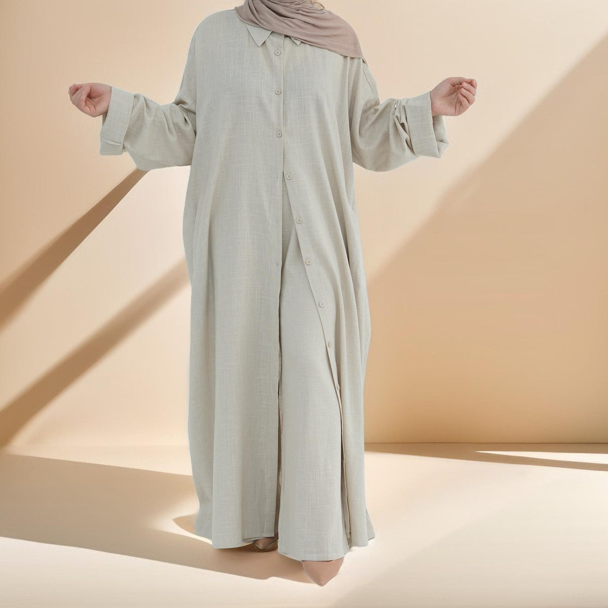 Afraa Everyday Elegance Abaya Pant Co-ord - Try Modest Limited