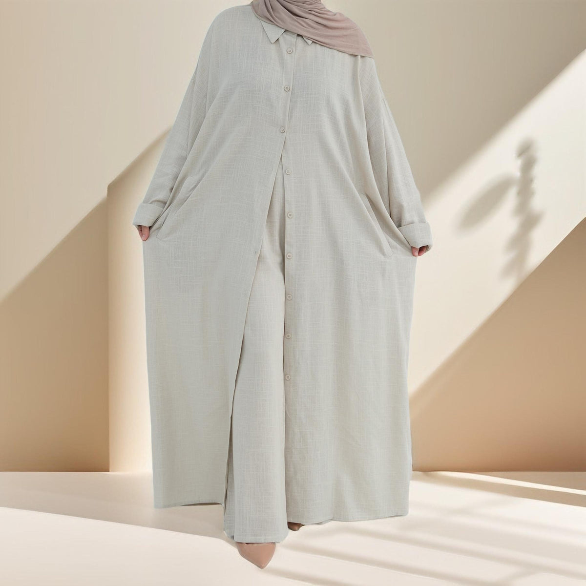 Afraa Everyday Elegance Abaya Pant Co-ord - Try Modest Limited
