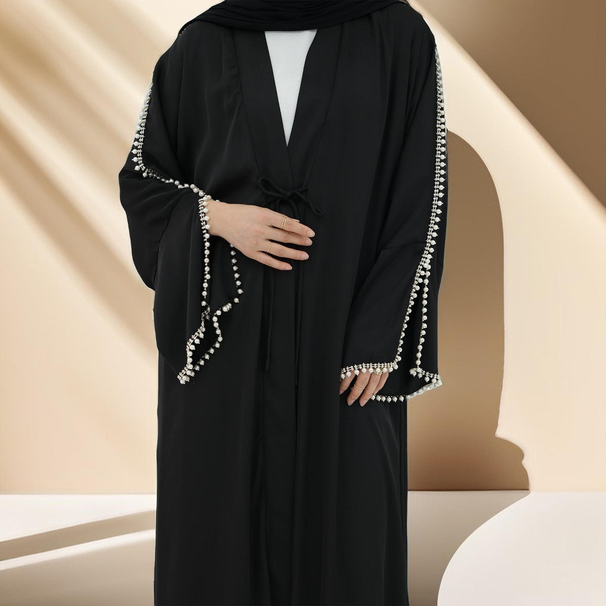 Allure de Perle Kimono Abaya - Try Modest Limited