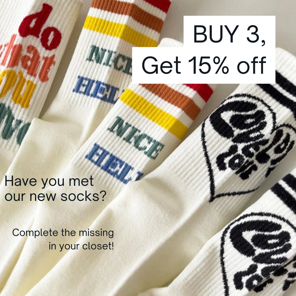 Alphabet socks - Try Modest Limited