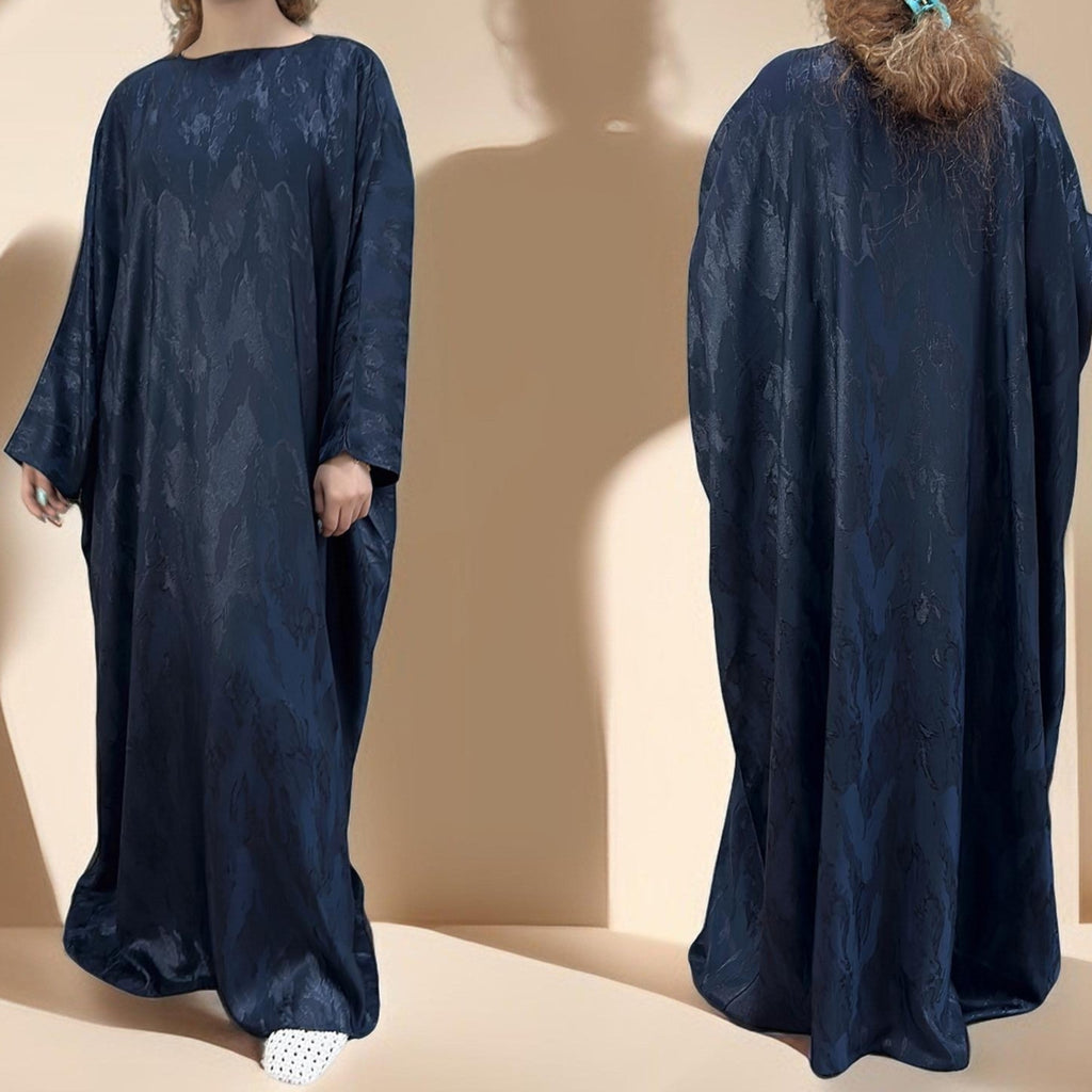 Alyaa Butterfly Satin Kaftan - Try Modest Limited