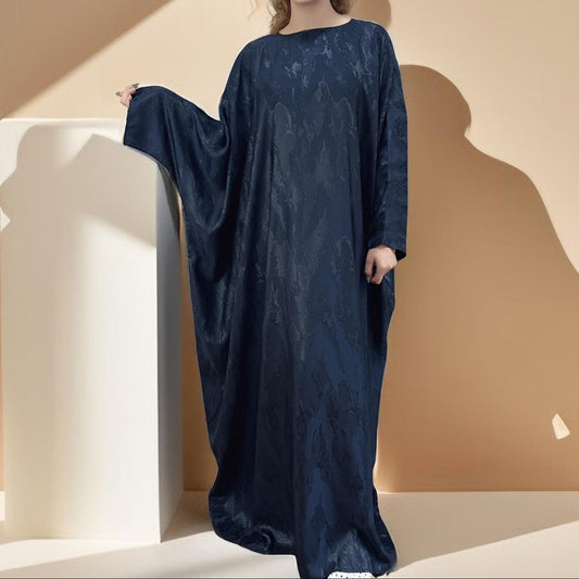 Alyaa Butterfly Satin Kaftan