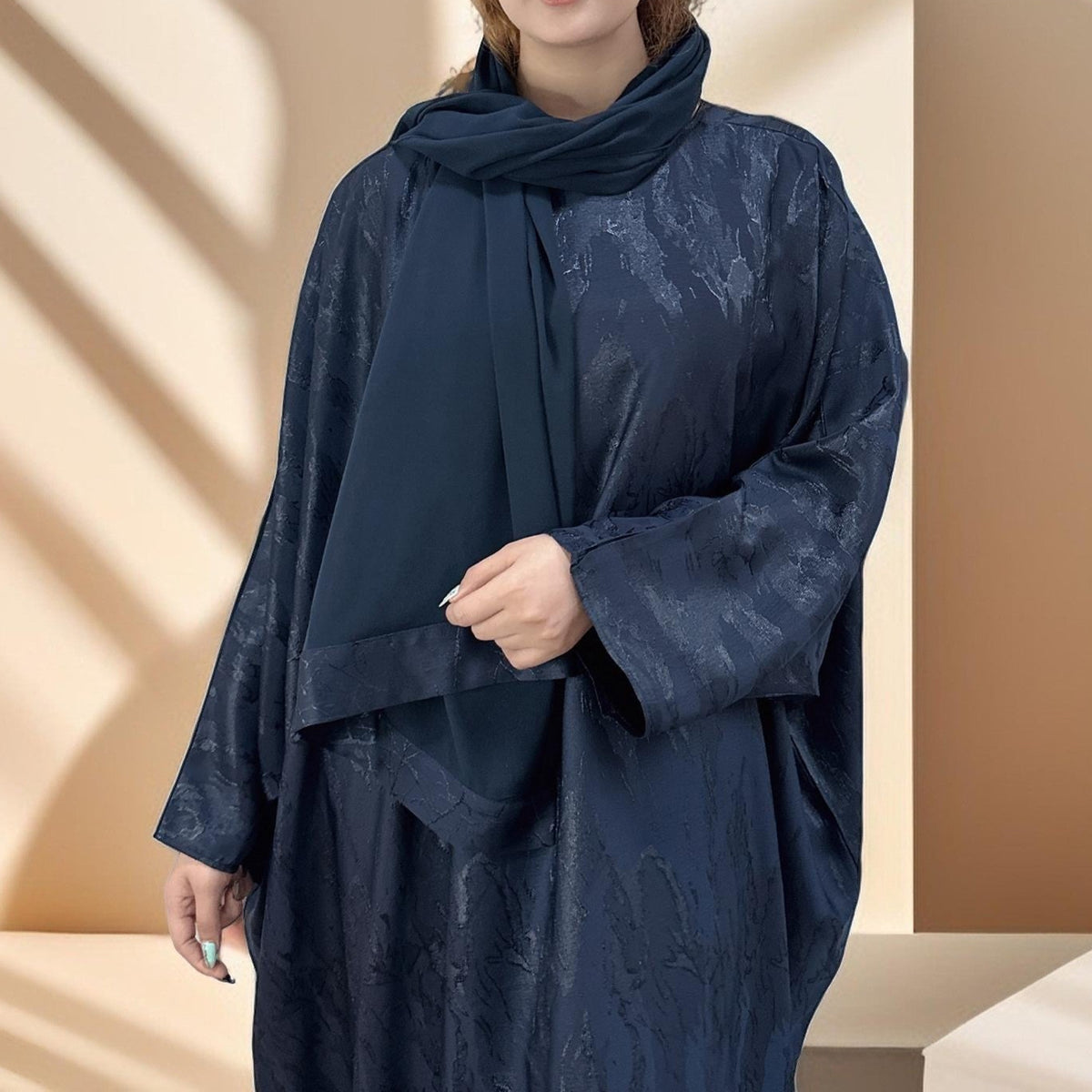 Alyaa Butterfly Satin Kaftan - Try Modest Limited