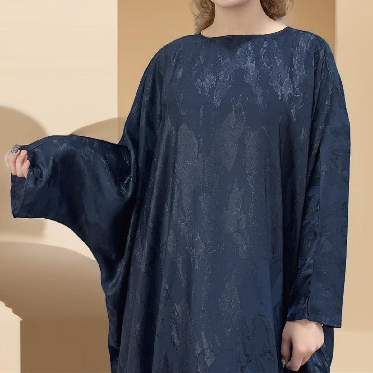 Alyaa Butterfly Satin Kaftan - Try Modest Limited