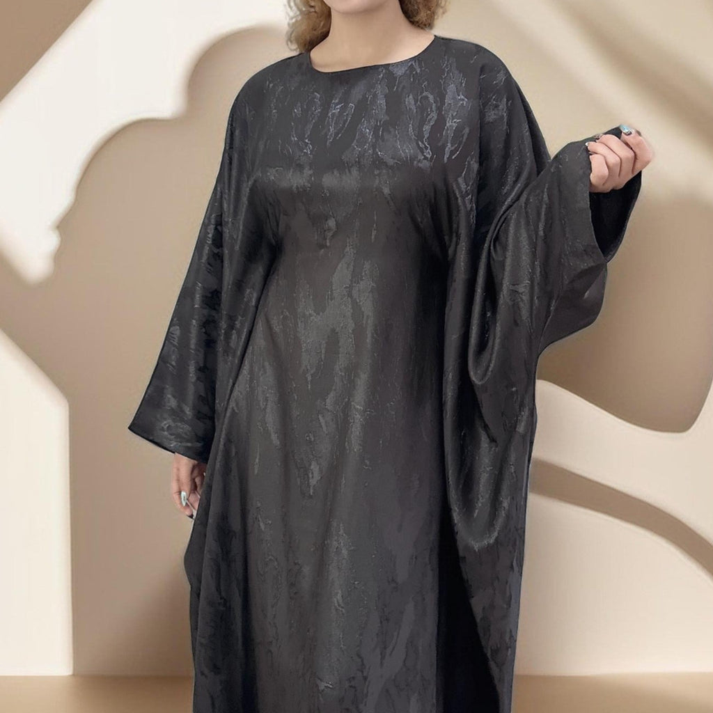 Alyaa Butterfly Satin Kaftan - Try Modest Limited