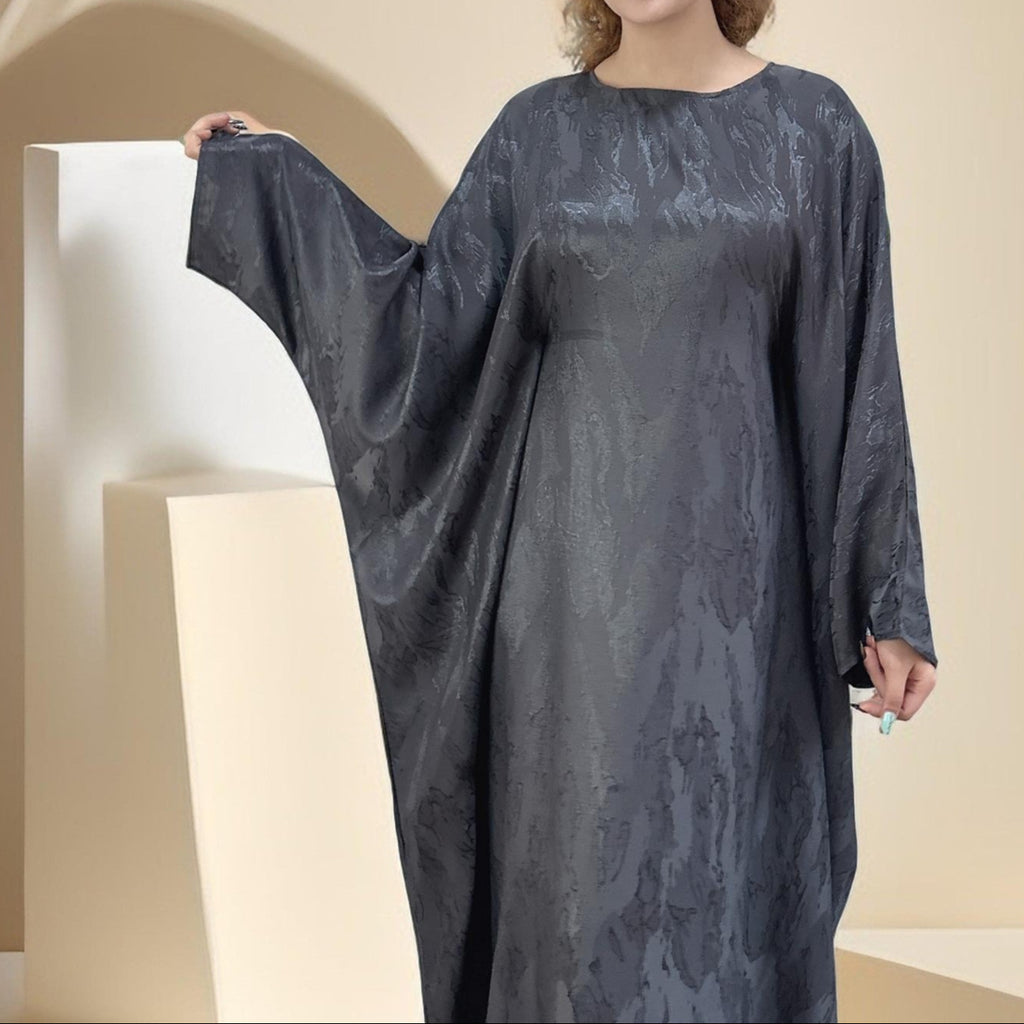Alyaa Butterfly Satin Kaftan - Try Modest Limited