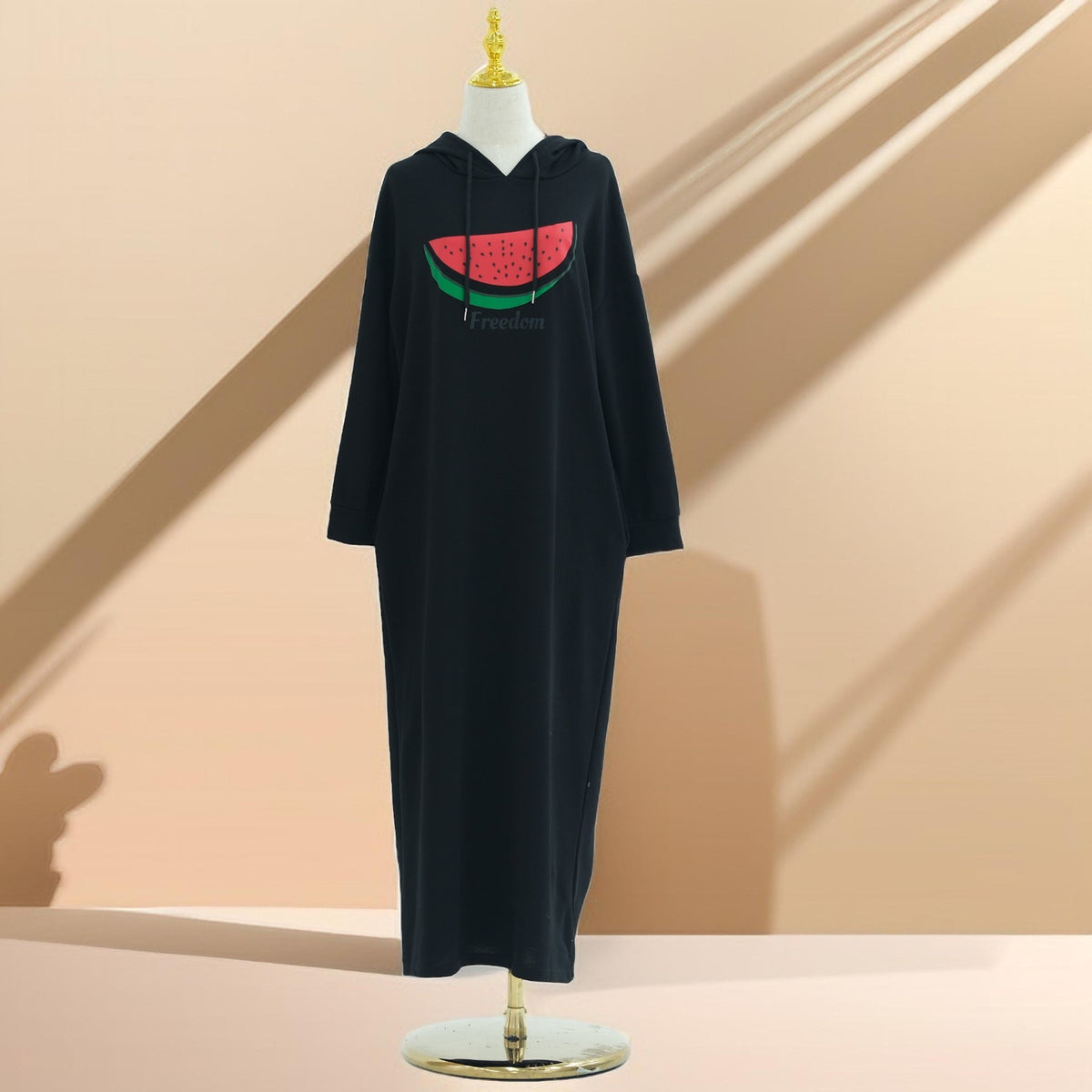 Amal-Palestine Watermelon Sweatshirt Dress - Try Modest Limited