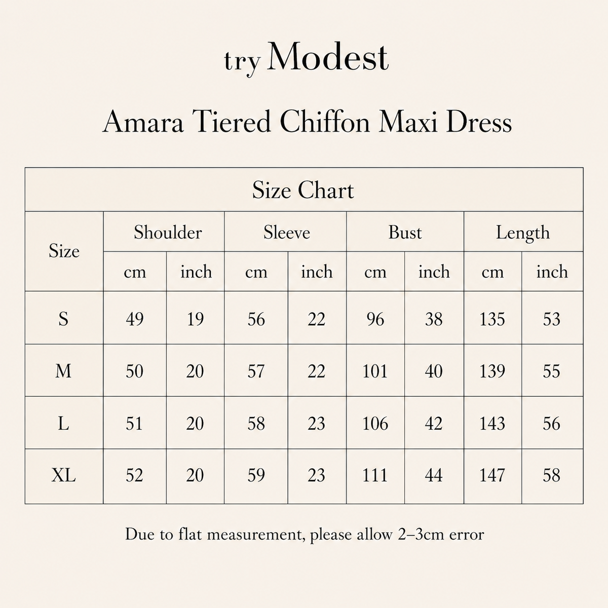 Amara Stufen-Chiffon-Maxikleid