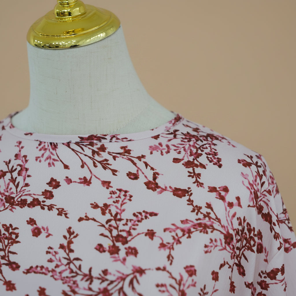 Abito lungo Rosalie con stampa floreale