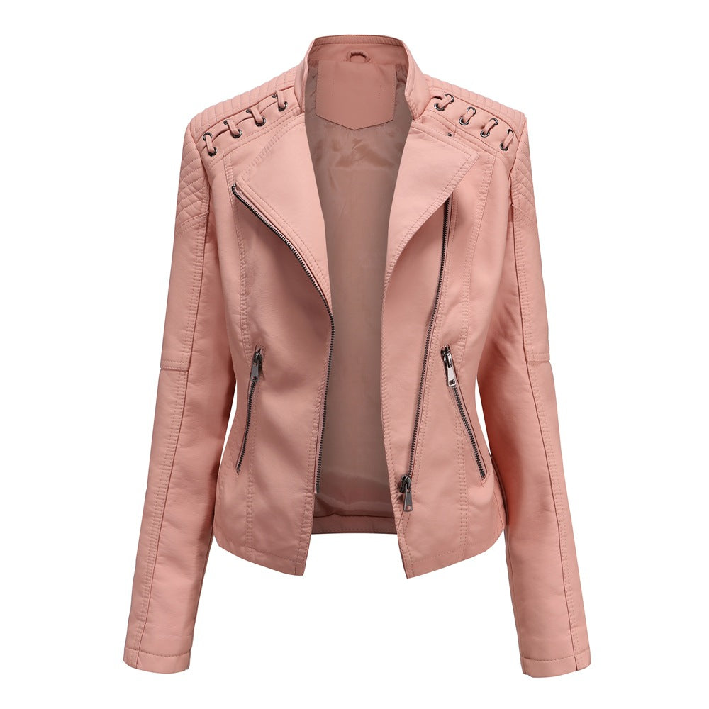 Amy slim fit women's leather jackets - Try Modest Limited