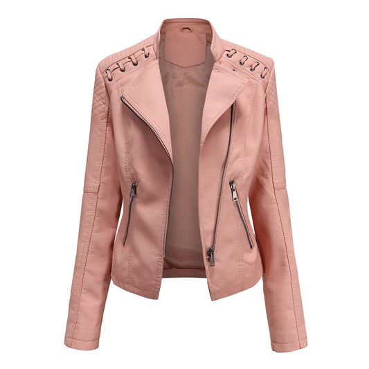 Amy slim fit women's leather jackets Try Modest Limited