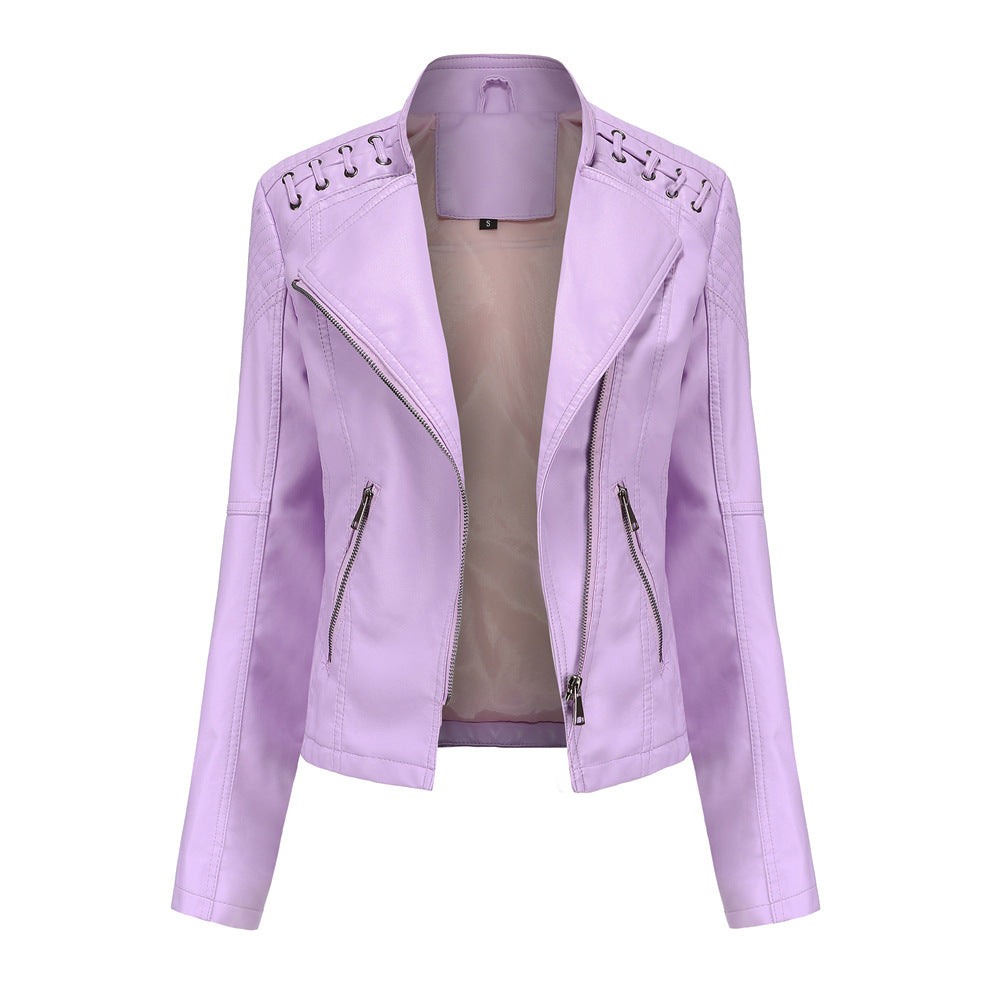 Amy slim fit women's leather jackets Try Modest Limited