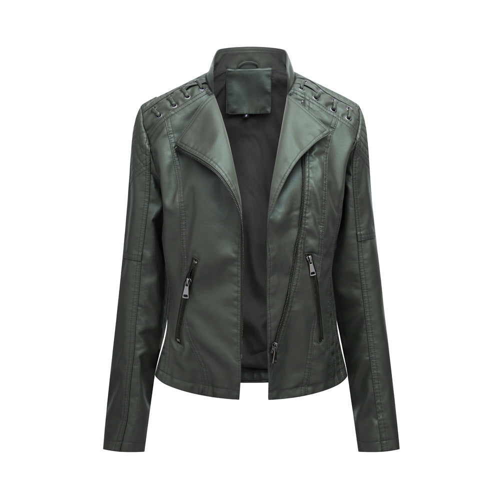 Amy slim fit women's leather jackets - Try Modest Limited