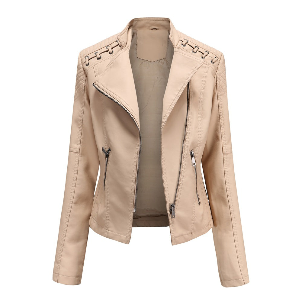 Amy slim fit women's leather jackets Try Modest Limited