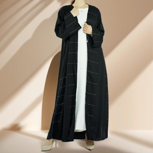 Arabian Cardigan Abaya Dress - Try Modest Limited 